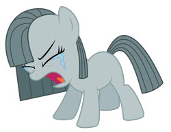 Size: 2544x1952 | Tagged: safe, artist:reitanna-seishin, marble pie, crying, filly, solo, yelling