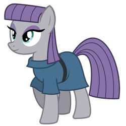 Size: 2240x2240 | Tagged: safe, artist:cheezedoodle96, derpibooru exclusive, maud pie, pony, .svg available, female, inverted mouth, mare, simple background, smiling, solo, svg, transparent background, vector, when she smiles