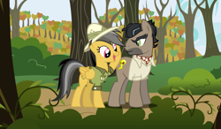 Size: 900x524 | Tagged: safe, artist:3d4d, daring do, doctor caballeron, daballeron, female, male, shipping, straight