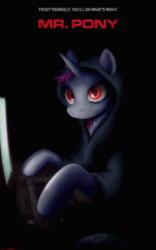Size: 1000x1600 | Tagged: safe, artist:darkdoomer, oc, oc only, cd-rom, clothes, computer, hacker, hoodie, mr robot, ponified