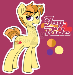 Size: 949x980 | Tagged: safe, artist:sweetfilthyfun, oc, oc only, oc:joy ride, reference sheet, solo, watermark