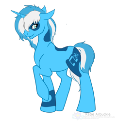 Size: 2062x2121 | Tagged: safe, artist:stagetechyart, oc, oc only, oc:snow sailor, pony, unicorn, looking at you, raised hoof, simple background, solo, transparent background