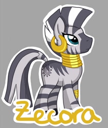 Size: 1079x1280 | Tagged: safe, artist:velocityraptor, zecora, zebra, ear piercing, earring, female, jewelry, mare, piercing, solo