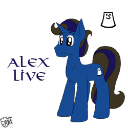 Size: 800x800 | Tagged: safe, artist:sanyo2100, oc, oc only, oc:alex live, reference sheet, solo