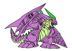 Size: 500x350 | Tagged: safe, edit, spike, dragon, crossover, gulgaw, mecha, super robot wars