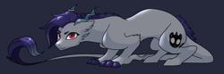 Size: 3000x1000 | Tagged: safe, artist:kianamai, oc, oc only, oc:identity, draconequus, draconequus oc, gray background, interspecies offspring, kilalaverse, next generation, next next generation, offspring, offspring's offspring, older, parent:oc:crystal clarity, parent:oc:prince illusion, parents:oc x oc, simple background, solo, unshorn fetlocks