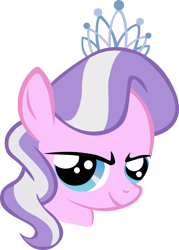 Size: 1189x1659 | Tagged: safe, artist:youflamingidiots, diamond tiara, bust, portrait, simple background, solo, transparent background, vector