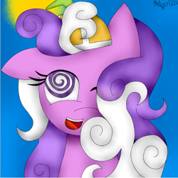 Size: 542x541 | Tagged: safe, artist:tkdgirl222, screwball, pony, mane, solo