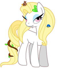 Size: 440x550 | Tagged: safe, artist:ladyglitch, oc, oc only, oc:zania, earth pony, pony, blank flank, solo