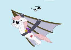 Size: 1452x1029 | Tagged: safe, artist:arctic-lux, nurse redheart, glider, solo, sunglasses