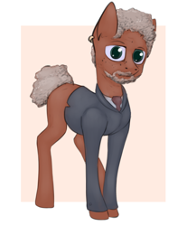 Size: 1582x1909 | Tagged: safe, artist:marsminer, derpibooru import, morgan freeman, ponified, solo