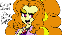 Size: 900x506 | Tagged: safe, artist:wubcakeva, adagio dazzle, equestria girls, rainbow rocks, dialogue, looking at you, solo