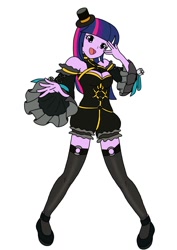 Size: 850x1200 | Tagged: safe, artist:linedraweer, twilight sparkle, equestria girls, caster, clothes, commission, costume, fate/extra, halloween, solo