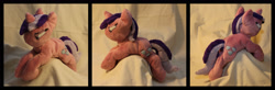 Size: 2560x841 | Tagged: safe, artist:creideiki-se, amethyst star, sparkler, irl, photo, plushie, solo