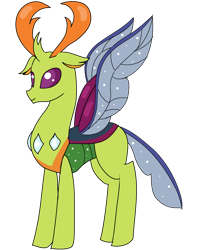 Size: 1006x1235 | Tagged: safe, artist:purfectprincessgirl, thorax, changedling, changeling, to where and back again, changeling king, king thorax, male, simple background, solo, transparent background