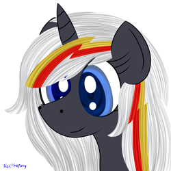 Size: 2500x2500 | Tagged: safe, artist:asknoxthepony, oc, oc only, oc:velvet remedy, pony, unicorn, fallout equestria, bust, female, portrait, solo