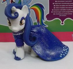 Size: 636x600 | Tagged: safe, artist:sanadaookmai, moonlight raven, pony, unicorn, blind bag, clothes, custom, dress, female, irl, mare, over the moon, photo, toy