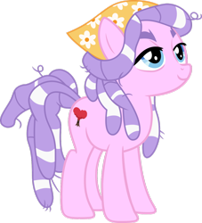 Size: 1024x1129 | Tagged: safe, artist:blah23z, color edit, edit, diamond tiara, tree hugger, colored, palette swap, simple background, solo