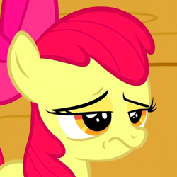 Size: 401x401 | Tagged: safe, screencap, apple bloom, one bad apple, cropped, solo