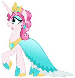 Size: 811x848 | Tagged: safe, artist:faith-wolff, idw, princess amore, crystal pony, pony, fiendship is magic, journal of the two sisters, simple background, solo, transparent background