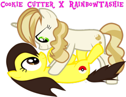 Size: 642x499 | Tagged: safe, sweet biscuit, oc, background pony, canon x oc, female, lesbian, shipping