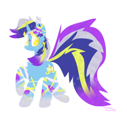 Size: 1008x1008 | Tagged: safe, artist:vanillaswirl6, minuette, rainbow power, rainbow power-ified, solo