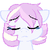 Size: 100x100 | Tagged: safe, artist:smallandnaughty, oc, oc only, oc:princess pastel, animated, crying, explicit source, eyes closed