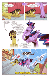 Size: 1253x1950 | Tagged: safe, artist:saturdaymorningproj, twilight sparkle, twilight sparkle (alicorn), alicorn, pony, comic:a princess' worth, alternate universe, broom, comic, crouching, dragging, dustpan, magic, shovel, telekinesis, tongue out, wheelbarrow