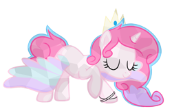 Size: 2672x1728 | Tagged: safe, artist:talentspark, oc, oc only, oc:princess bubblegumy, alicorn, pony, tiara