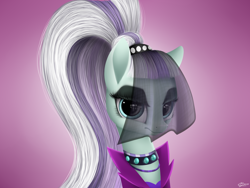 Size: 1600x1200 | Tagged: safe, artist:luminousdazzle, coloratura, the mane attraction, clothes, countess coloratura, looking at you, signature, solo