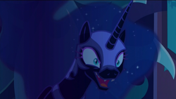 Size: 1920x1080 | Tagged: safe, screencap, nightmare moon, the cutie re-mark, fangs, nightmare takeover timeline, now that's something i would like to see, solo