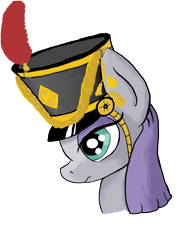 Size: 1200x1600 | Tagged: safe, artist:paskanaakka, derpibooru exclusive, maud pie, giant hat, hat, hussar, simple background, solo, transparent background