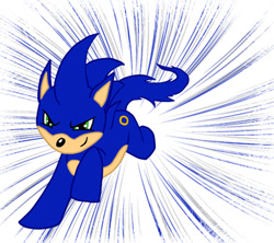 Size: 400x355 | Tagged: safe, artist:kaizerin, pony, ponified, solo, sonic the hedgehog, sonic the hedgehog (series)