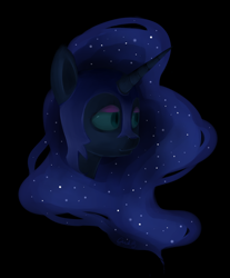 Size: 2400x2900 | Tagged: safe, artist:gumlball, nightmare moon, bust, dark, portrait, solo