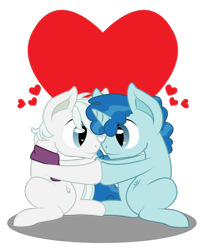 Size: 1600x1991 | Tagged: safe, artist:dr-whiskey, double diamond, party favor, earth pony, pony, unicorn, belly button, clothes, cute, double dawwmond, favorbetes, gay, heart, male, partydiamond, scarf, shipping