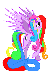 Size: 744x1052 | Tagged: safe, artist:auroraswirls, oc, oc only, oc:aurora swirls, alicorn, pony, alicorn oc, female, mare, multicolored hair, rainbow hair, raised hoof, simple background, solo, transparent background, vector