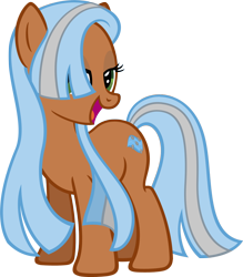 Size: 1000x1139 | Tagged: safe, artist:moongazeponies, oc, oc only, oc:pebble brook, earth pony, pony, bedroom eyes, simple background, transparent background, vector