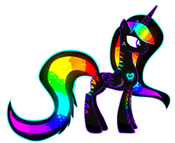 Size: 757x617 | Tagged: safe, artist:xlunarsoul, oc, oc only, oc:neon shadows, alicorn, pony, alicorn oc, simple background, solo, transparent background