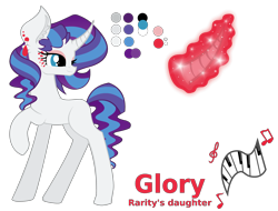 Size: 4095x3110 | Tagged: safe, artist:kaatseye, oc, oc only, oc:glory, curved horn, ear piercing, earring, offspring, parent:fancypants, parent:rarity, parents:raripants, piercing, simple background, solo, transparent background