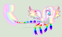 Size: 1024x614 | Tagged: safe, artist:azurespacehussie, artist:rain-approves, oc, oc only, oc:aurora spectrum, alicorn, pony, alicorn oc, solo, watermark