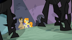 Size: 1366x768 | Tagged: safe, screencap, carrot top, doctor whooves, golden harvest, tornado bolt, changeling, pony, a canterlot wedding, male, stallion