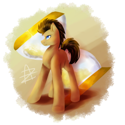 Size: 1600x1600 | Tagged: safe, artist:myralilth, doctor whooves, pony, male, solo, stallion