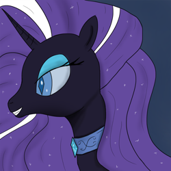 Size: 1200x1200 | Tagged: safe, artist:lunaerix, nightmare rarity, pony, unicorn, female, mare, solo