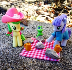 Size: 600x583 | Tagged: safe, apple fritter, gummy, maud pie, apple family member, blind bag, irl, photo, toy