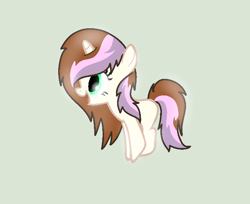 Size: 692x564 | Tagged: safe, artist:the-crystal-dragon10, oc, oc only, oc:digit mix, pony, unicorn, female, filly, offspring, parent:button mash, parent:sweetie belle, parents:sweetiemash, simple background, solo