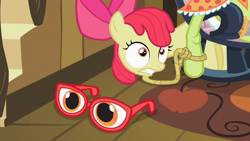 Size: 1366x768 | Tagged: safe, derpibooru import, screencap, apple bloom, granny smith, family appreciation day