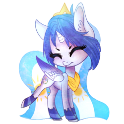 Size: 400x400 | Tagged: safe, artist:petrinox, oc, oc only, oc:princess argenta, argentina, chibi, nation ponies, ponified, solo