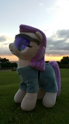 Size: 720x1280 | Tagged: safe, artist:arcanelexicon, maud pie, irl, photo, plushie, sunglasses