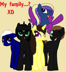 Size: 767x839 | Tagged: safe, artist:princess-giuly-frost, oc, oc only, oc:donatozzilla, oc:fracys, oc:giulia, oc:kishin shruikan, oc:okami, bat pony, pony, wink