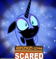 Size: 1000x1044 | Tagged: safe, artist:zantyarz, edit, editor:watermelon changeling, nightmare moon, alicorn, pony, 200% mad, expand dong, exploitable meme, meme, reaction image, scared, solo, sunburst background, surprise face